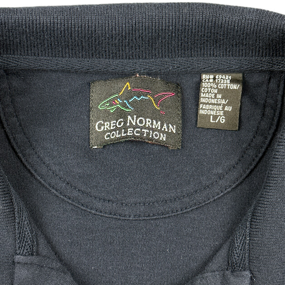 Vintage Greg Norman Polo Shirt Adult LARGE Blue Ryder Cup Belfry 2002 Golf Y2K - Picture 5 of 9